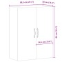 Armario de pared madera ingeniería roble artisan 69,5x34x90 cm de , Aparadores - Ref: Foro24-857463, Precio: 81,69 €, Descuen...
