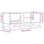 Mueble de TV madera de ingeniería y metal negro 100x35x41 cm de , Muebles TV - Ref: Foro24-848834, Precio: 78,24 €, Descuento: %