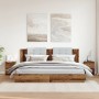 Mesitas de noche 2 uds madera ingeniería envejecida 30x30x40 cm de , Mesitas de noche - Ref: Foro24-855847, Precio: 62,91 €, ...