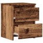 Mesitas de noche 2 uds madera ingeniería envejecida 30x30x40 cm de , Mesitas de noche - Ref: Foro24-855847, Precio: 62,91 €, ...