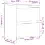 Mesitas de noche 2 uds madera ingeniería envejecida 30x30x40 cm de , Mesitas de noche - Ref: Foro24-855847, Precio: 62,91 €, ...