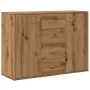 Aparador de madera de ingeniería roble artisan 88x30x64 cm de , Aparadores - Ref: Foro24-855893, Precio: 105,81 €, Descuento: %