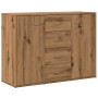 Aparador de madera de ingeniería roble artisan 88x30x64 cm de , Aparadores - Ref: Foro24-855893, Precio: 107,06 €, Descuento: %