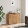 Aparador de madera de ingeniería roble artisan 88x30x64 cm de , Aparadores - Ref: Foro24-855893, Precio: 105,81 €, Descuento: %