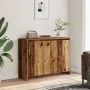 Aparador de madera de ingeniería envejecida 102x33x75 cm de , Aparadores - Ref: Foro24-856780, Precio: 99,64 €, Descuento: %
