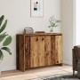 Aparador de madera de ingeniería envejecida 102x33x75 cm de , Aparadores - Ref: Foro24-856780, Precio: 101,29 €, Descuento: %