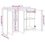Aparador de madera de ingeniería envejecida 102x33x75 cm de , Aparadores - Ref: Foro24-856780, Precio: 99,64 €, Descuento: %