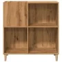 Mueble para discos madera ingeniería roble artisan 84,5x38x89cm by , CD and DVD storage - Ref: Foro24-857172, Price: 104,46 €...