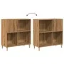 Mueble para discos madera ingeniería roble artisan 84,5x38x89cm by , CD and DVD storage - Ref: Foro24-857172, Price: 104,46 €...