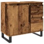 Mueble de lavabo madera de ingeniería envejecida 65x33x60 cm de , Muebles de baño - Ref: Foro24-857229, Precio: 105,90 €, Des...