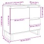 Mueble de lavabo madera de ingeniería envejecida 65x33x60 cm de , Muebles de baño - Ref: Foro24-857229, Precio: 105,90 €, Des...
