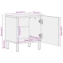 Mesitas de noche 2 uds madera maciza de mango negro 40x33x46 cm de , Mesitas de noche - Ref: Foro24-4017645, Precio: 94,88 €,...