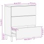 Aparador de madera de ingeniería negro 60x33x75 cm de , Taquillas y armarios de almacenamiento - Ref: Foro24-4017651, Precio:...