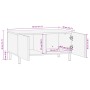 Mesa de centro madera contrachapada negro 80x50x40 cm de , Mesas de centro - Ref: Foro24-4017653, Precio: 111,15 €, Descuento: %
