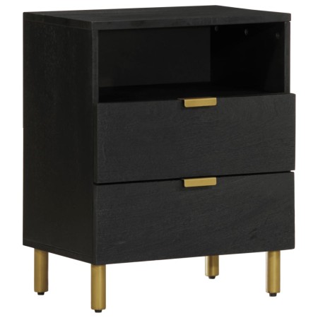 Mesita de noche madera de ingeniería negra 50x33x62 cm de , Mesitas de noche - Ref: Foro24-4017658, Precio: 90,70 €, Descuent...