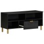 Mueble de TV madera de ingeniería negro 100x33x46 cm de , Almacenamiento para CD y DVD - Ref: Foro24-4017664, Precio: 98,46 €...
