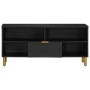 Mueble de TV madera de ingeniería negro 100x33x46 cm de , Almacenamiento para CD y DVD - Ref: Foro24-4017664, Precio: 98,46 €...