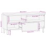 Mueble de TV madera de ingeniería negro 100x33x46 cm de , Almacenamiento para CD y DVD - Ref: Foro24-4017664, Precio: 98,46 €...