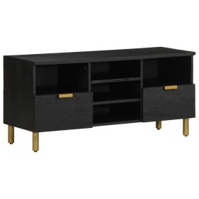 Mueble de TV madera de ingeniería negro 100x33x46 cm de , Almacenamiento para CD y DVD - Ref: Foro24-4017666, Precio: 110,92 ...