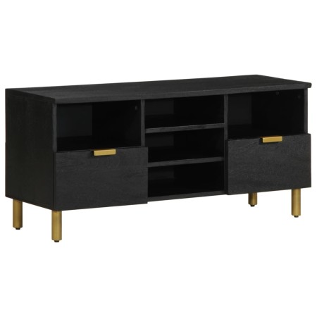 Mueble de TV madera de ingeniería negro 100x33x46 cm de , Almacenamiento para CD y DVD - Ref: Foro24-4017666, Precio: 110,92 ...