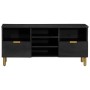 Mueble de TV madera de ingeniería negro 100x33x46 cm de , Almacenamiento para CD y DVD - Ref: Foro24-4017666, Precio: 110,92 ...