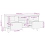 Mueble de TV madera de ingeniería negro 100x33x46 cm de , Almacenamiento para CD y DVD - Ref: Foro24-4017666, Precio: 110,92 ...
