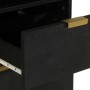Mueble de baño de madera maciza de mango negro 38x33x160 cm de , Muebles de baño - Ref: Foro24-4017670, Precio: 165,12 €, Des...