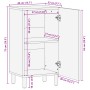 Aparador de madera de ingeniería negro 40x33x75 cm de , Almacenamiento para CD y DVD - Ref: Foro24-4017672, Precio: 75,35 €, ...