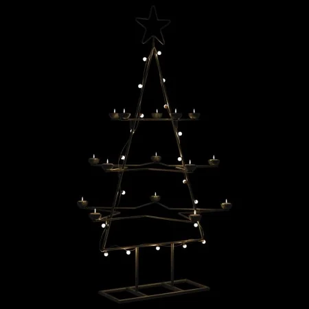 Árbol de Navidad para decoración metal negro 105 cm de , Arboles de navidad - Ref: Foro24-4018963, Precio: 28,28 €, Descuento: %
