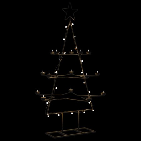 Árbol de Navidad para decoración metal negro 105 cm de , Arboles de navidad - Ref: Foro24-4018963, Precio: 28,57 €, Descuento: %