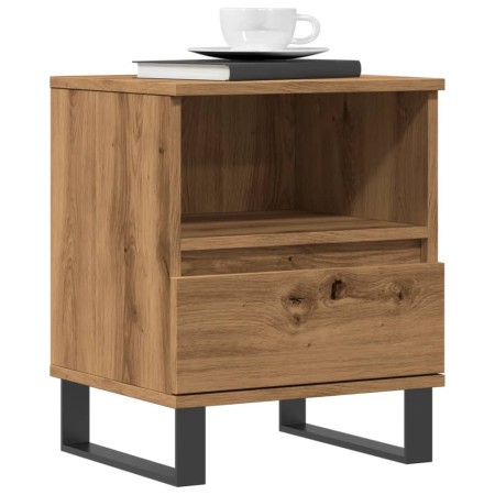 Mesita de noche madera de ingeniería roble artisian 40x35x50 cm de , Mesitas de noche - Ref: Foro24-857378, Precio: 61,55 €, ...