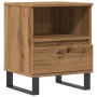 Mesita de noche madera de ingeniería roble artisian 40x35x50 cm de , Mesitas de noche - Ref: Foro24-857378, Precio: 61,55 €, ...
