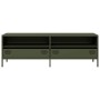 Mueble TV acero laminado en frío verde oliva 135x39x43,5 cm de , Muebles TV - Ref: Foro24-851338, Precio: 139,09 €, Descuento: %