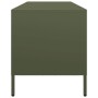 Mueble TV acero laminado en frío verde oliva 135x39x43,5 cm de , Muebles TV - Ref: Foro24-851338, Precio: 139,09 €, Descuento: %