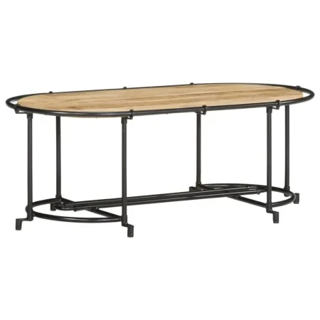 Mesa de centro madera maciza de mango rugosa 110x55x40 cm de , Mesas de centro - Ref: Foro24-4013497, Precio: 88,85 €, Descue...