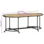 Mesa de centro madera maciza de mango rugosa 110x55x40 cm de , Mesas de centro - Ref: Foro24-4013497, Precio: 88,85 €, Descue...