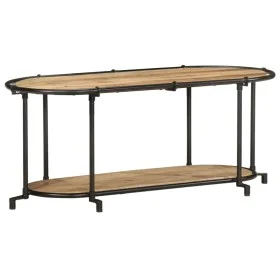 Mueble de TV madera maciza de mango rugosa 100x42x40 cm de , Almacenamiento para CD y DVD - Ref: Foro24-4013488, Precio: 78,8...