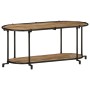 Mueble de TV madera maciza de mango rugosa 100x42x40 cm de , Almacenamiento para CD y DVD - Ref: Foro24-4013488, Precio: 67,5...