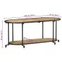 Mueble de TV madera maciza de mango rugosa 100x42x40 cm de , Almacenamiento para CD y DVD - Ref: Foro24-4013488, Precio: 78,8...