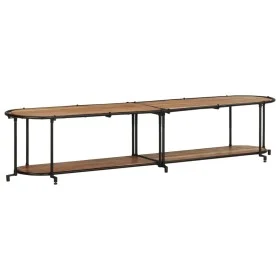 Mueble de TV madera maciza de acacia 200x42x40 cm von , CD- und DVD-Speicher - Ref: Foro24-4013495, Preis: 131,27 €, Rabatt: %
