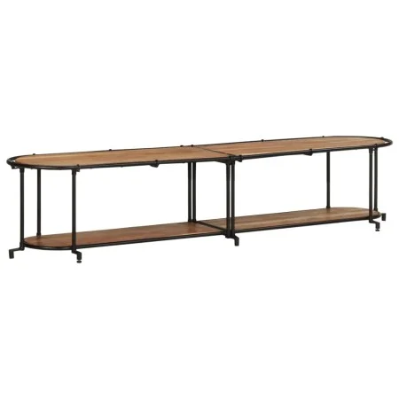 Mueble de TV madera maciza de acacia 200x42x40 cm de , Almacenamiento para CD y DVD - Ref: Foro24-4013495, Precio: 131,27 €, ...