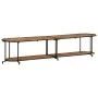 Mueble de TV madera maciza de acacia 200x42x40 cm de , Almacenamiento para CD y DVD - Ref: Foro24-4013495, Precio: 131,27 €, ...