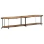 Mueble de TV madera maciza de acacia 200x42x40 cm de , Almacenamiento para CD y DVD - Ref: Foro24-4013495, Precio: 131,27 €, ...
