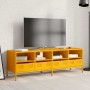 Mueble para TV acero laminado en frío amarillo 135x39x43,5 cm de , Muebles TV - Ref: Foro24-851331, Precio: 159,87 €, Descuen...
