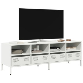 Mueble para TV acero laminado en frío blanco 135x39x43,5 cm de , Muebles TV - Ref: Foro24-851333, Precio: 117,41 €, Descuento: %