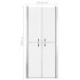 Puerta de ducha ESG esmerilado 76x190 cm de vidaXL, Puertas de ducha - Ref: Foro24-148793, Precio: 179,66 €, Descuento: %