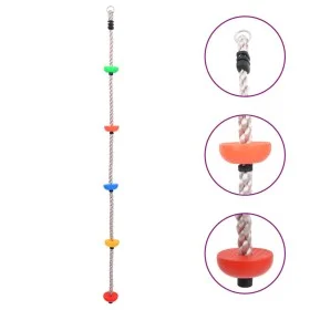 Cuerda de escalada con plataformas 200 cm de vidaXL, Cuerda de escalada - Ref: Foro24-93151, Precio: 29,37 €, Descuento: %