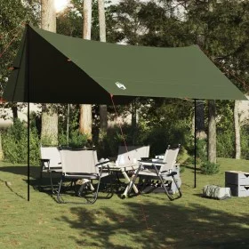 Lona de camping impermeable verde oliva 462x306x211 cm de , Tiendas de campaña - Ref: Foro24-4009609, Precio: 55,94 €, Descue...