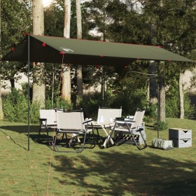 Lona de camping impermeable verde oliva 506x306 cm de , Tiendas de campaña - Ref: Foro24-4009600, Precio: 39,47 €, Descuento: %
