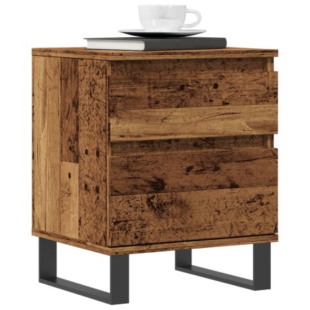 Mesitas de noche 2 uds madera ingeniería envejecida 40x35x50 cm de , Mesitas de noche - Ref: Foro24-857437, Precio: 96,70 €, ...